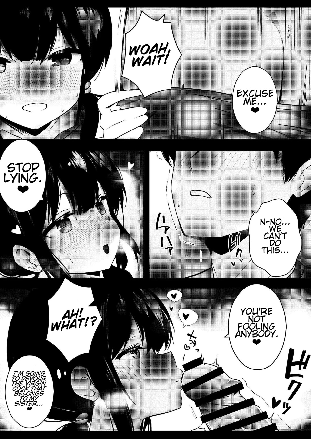 Hentai Manga Comic-I can't resist the temptation of her younger sister.-Read-15